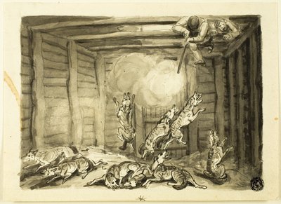 Wolf Hunt in Russia by Samuel Howett