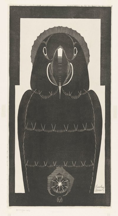 Macaw by Samuel Jessurun de Mesquita (signed by artist)