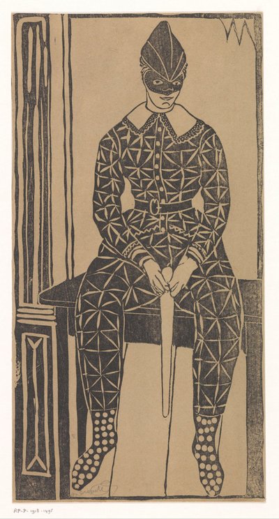 Harlequin by Samuel Jessurun de Mesquita (signed by artist)