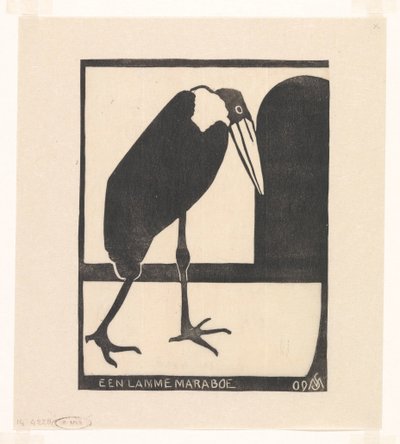 A Lame Marabou by Samuel Jessurun de Mesquita