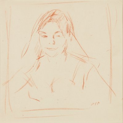 Girl with Veil by Samuel John Peploe
