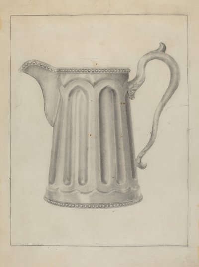 Pewter Creamer by Samuel O. Klein