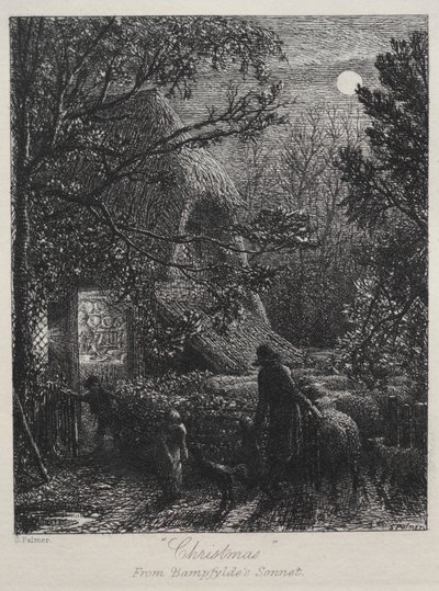 Christmas (Folding the Last Sheep) by Samuel Palmer