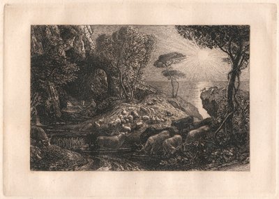 Moeris and Galatea by Samuel Palmer