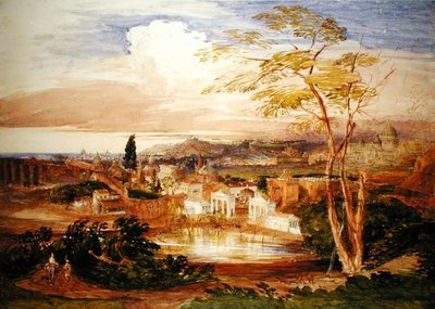 Rome from the Borghese Gardens by Samuel Palmer