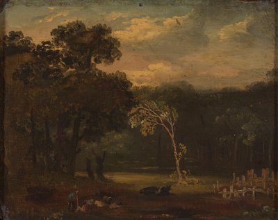 Sketch from Nature in Sion Park by Samuel Palmer