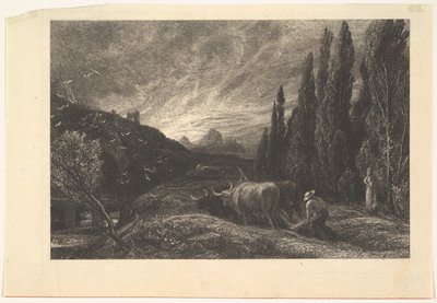 The Early Ploughman, 1861 by Samuel Palmer