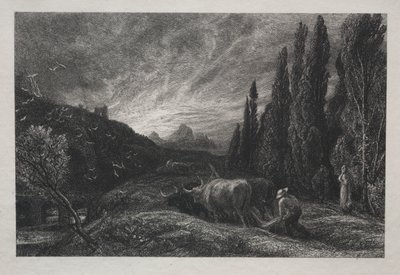 The Early Plowman by Samuel Palmer