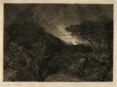 The Lonely Tower by Samuel Palmer