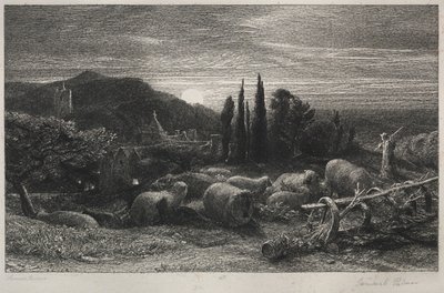 The Rising Moon by Samuel Palmer