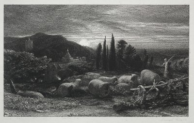 The Rising Moon by Samuel Palmer
