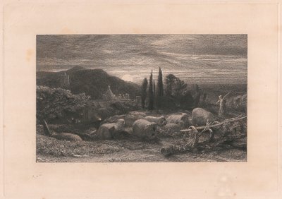 The Rising Moon by Samuel Palmer