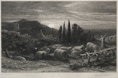 The Rising Moon by Samuel Palmer
