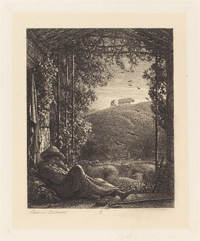 The Sleeping Shepherd; Early Morning by Samuel Palmer