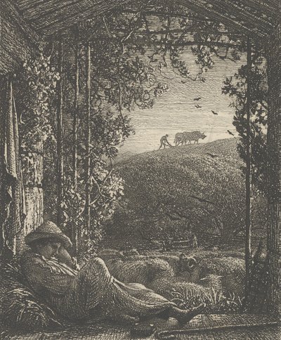 The Sleeping Shepherd, Early Morning, 1857 by Samuel Palmer