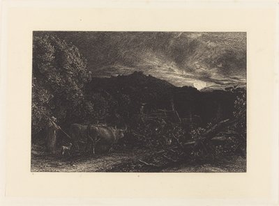 The Weary Ploughman by Samuel Palmer