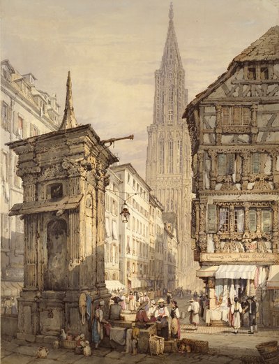 A View in Strasbourg by Samuel Prout