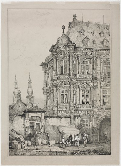 Castle of Martinsburg, Mainz, Germany by Samuel Prout