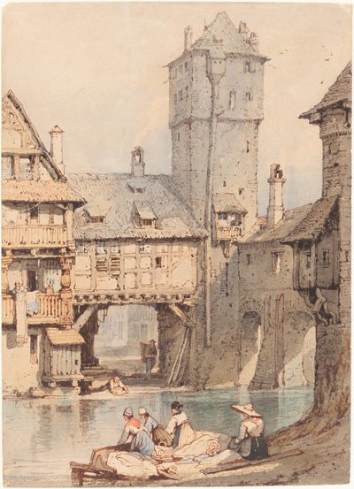 Laundresses before the Water Tower, Nuremberg by Samuel Prout
