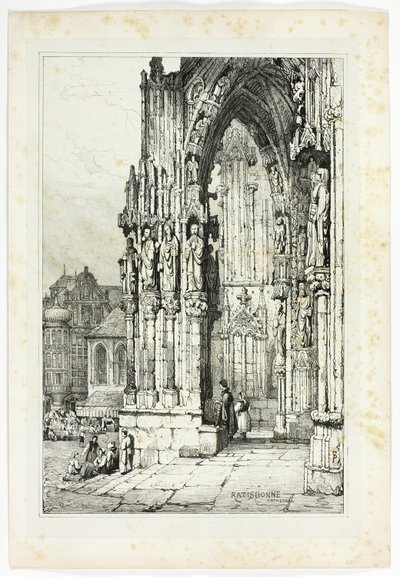 Ratisbonne Cathedral by Samuel Prout