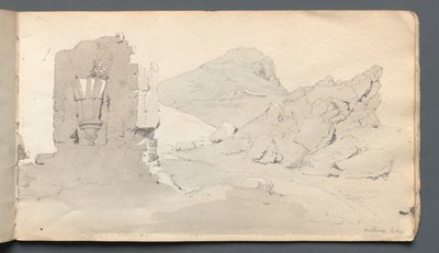 Sketchbook: Ruin, 1814 by Samuel Prout