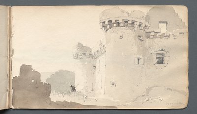 Sketchbook: Ruined Castle by Samuel Prout