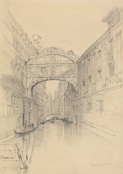 The Bridge of Sighs, Venice by Samuel Prout