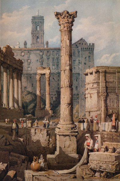 View in the Forum, Rome by Samuel Prout