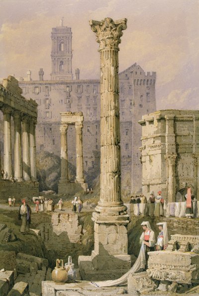View of the Forum, Rome by Samuel Prout