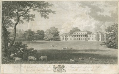 Shugborough Hall (engraving) by Samuel Rawle