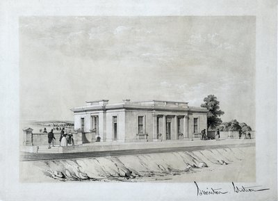 Swinton Station, c1840 by Samuel Russell