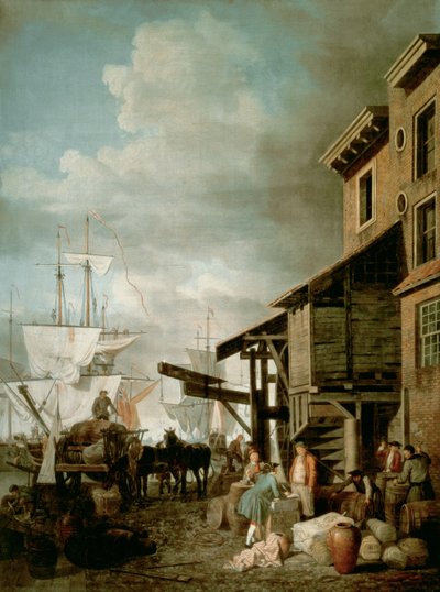 Custom House Quay by Samuel Scott