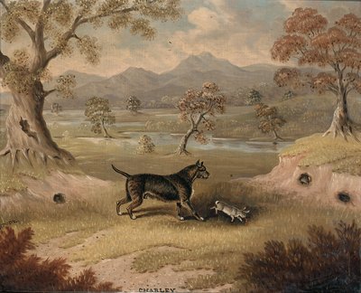 Charley, a Terrier with a Rabbit by Samuel Spode
