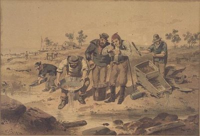 Panning for Gold by Samuel Thomas Gill