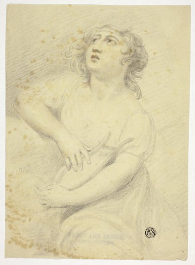 Woman with Lyre by Samuel de Wilde