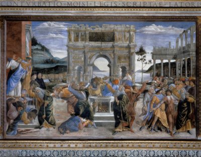 The Punishment of the Rebellion of Korah by Sandro Botticelli