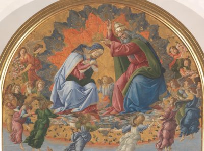 Coronation of Mary with Four Saints by Sandro Botticelli