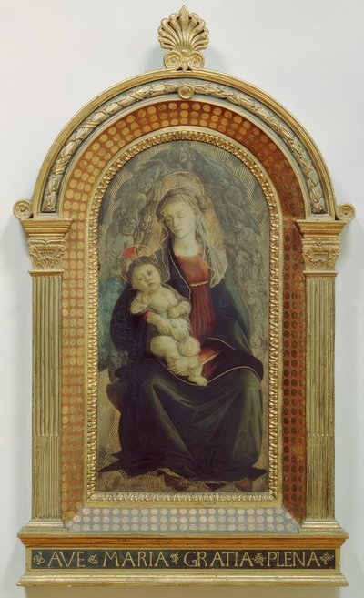 Mary with Child in a Glory of Angels by Sandro Botticelli