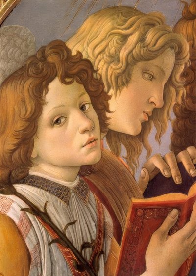 Mary with the Child and Six Angels by Sandro Botticelli