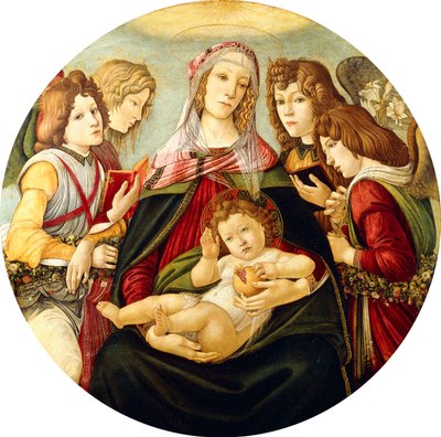 The Madonna and Child with Four Angels by Sandro Botticelli