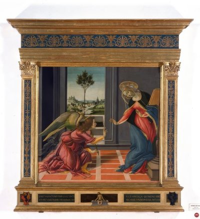 Annunciation to Mary by Sandro Botticelli