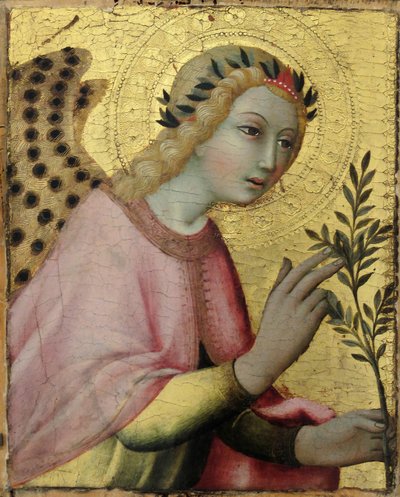 Angel of the Annunciation (Detail) by Sano di Pietro