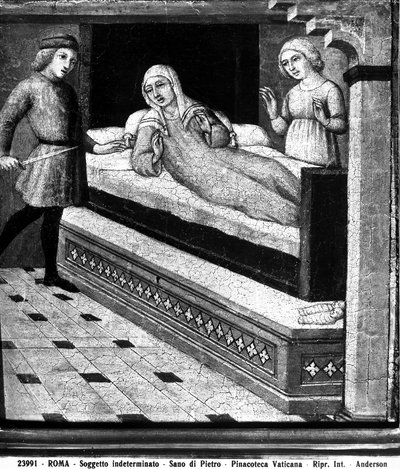 Stillborn Baby Miracle, c.1450 by Sano di Pietro