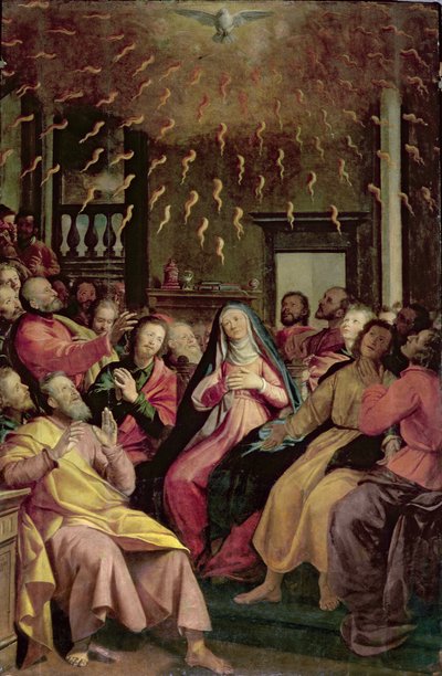 The Pentecost by Santi di Tito