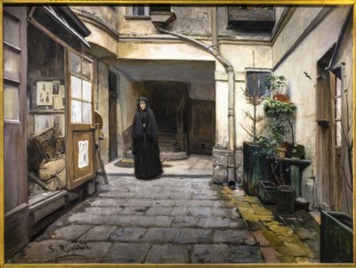 The Pawnshop by Santiago Rusiñol
