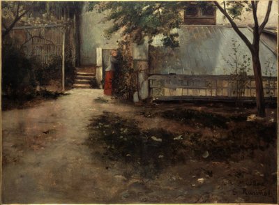 The Patio of My House by Santiago Rusiñol