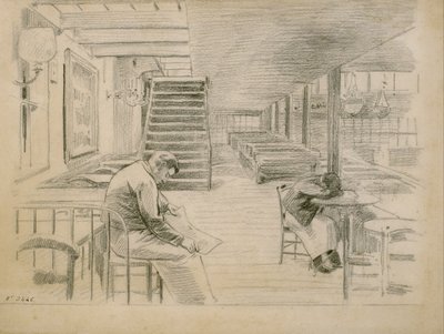 Waiting for Customers by Santiago Rusiñol