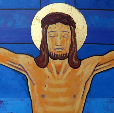 Jesus dies on the cross by Sara Hayward