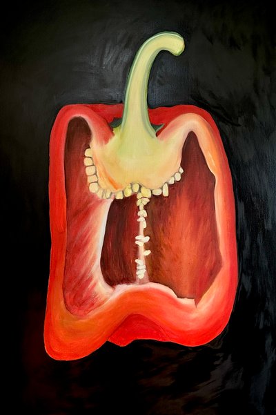 Half Red Pepper, 2024 by Sarah Thompson Engels