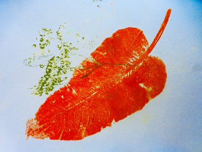 Orange Leaf by Sarah Thompson Engels